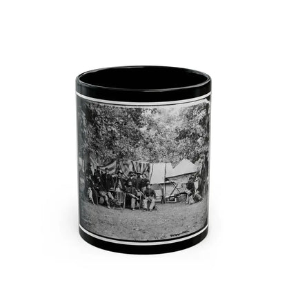 Bealeton, Virginia. Regimental Staff 93d New York Infantry. (Morgan Rifles) (U.S. Civil War) Black Coffee Mug 11oz - Go Mug Yourself