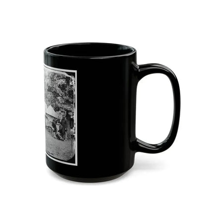 Bealeton, Virginia. Regimental Staff 93d New York Infantry. (Morgan Rifles) (U.S. Civil War) Black Coffee Mug - Go Mug Yourself