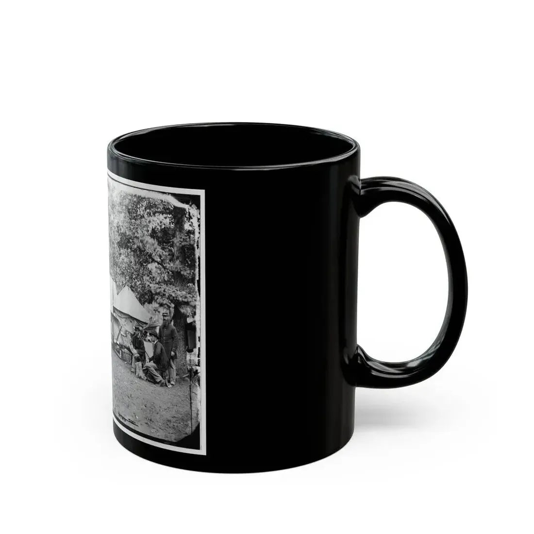 Bealeton, Virginia. Regimental Staff 93d New York Infantry. (Morgan Rifles) (U.S. Civil War) Black Coffee Mug - Go Mug Yourself