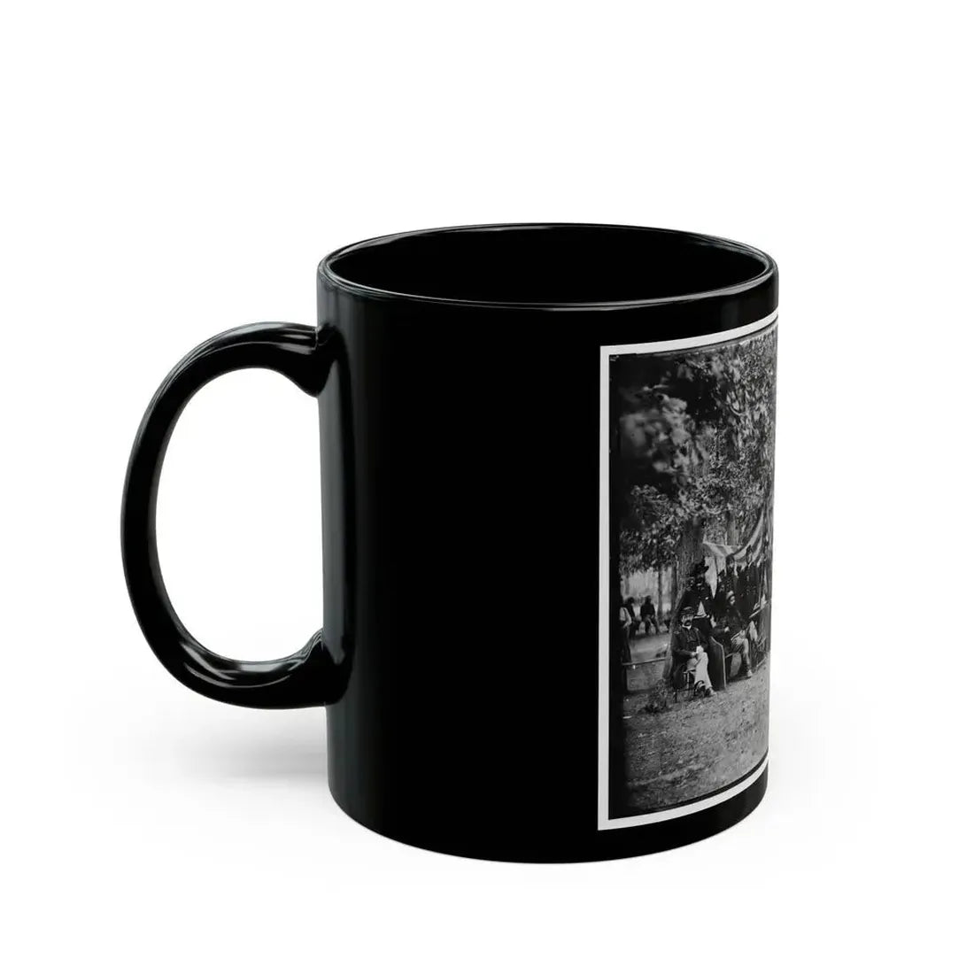 Bealeton, Virginia. Regimental Staff 93d New York Infantry. (Morgan Rifles) (U.S. Civil War) Black Coffee Mug - Go Mug Yourself