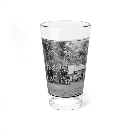 Bealeton, Virginia. Regimental Staff 93d New York Infantry. (Morgan Rifles) (U.S. Civil War) Pint Glass 16oz 16oz - Go Mug Yourself