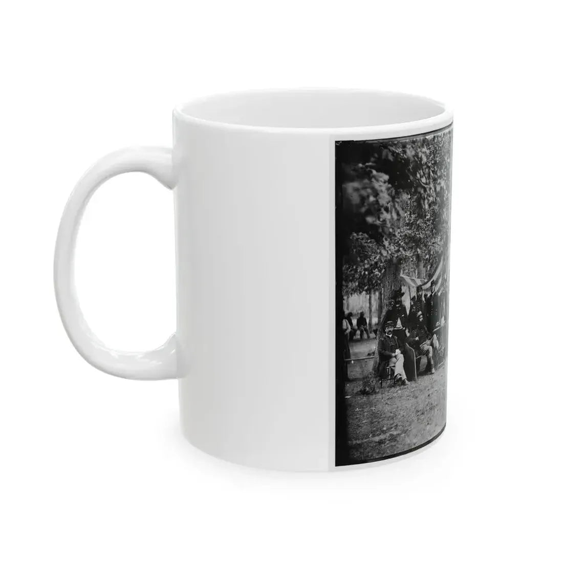 Bealeton, Virginia. Regimental Staff 93d New York Infantry. (Morgan Rifles) (U.S. Civil War) White Coffee Mug - Go Mug Yourself