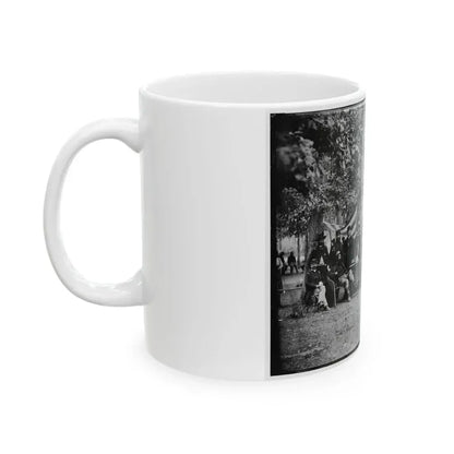 Bealeton, Virginia. Regimental Staff 93d New York Infantry. (Morgan Rifles) (U.S. Civil War) White Coffee Mug - Go Mug Yourself