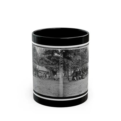 Bealeton, Virginia. Regimental Staff, 93d New York Volunteers (U.S. Civil War) Black Coffee Mug 11oz - Go Mug Yourself