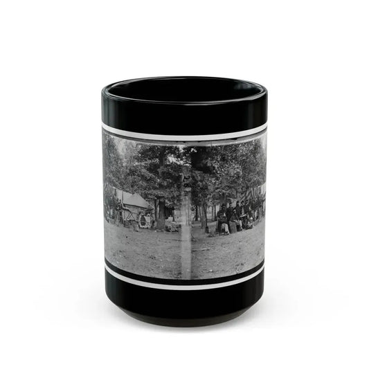Bealeton, Virginia. Regimental Staff, 93d New York Volunteers (U.S. Civil War) Black Coffee Mug 15oz - Go Mug Yourself
