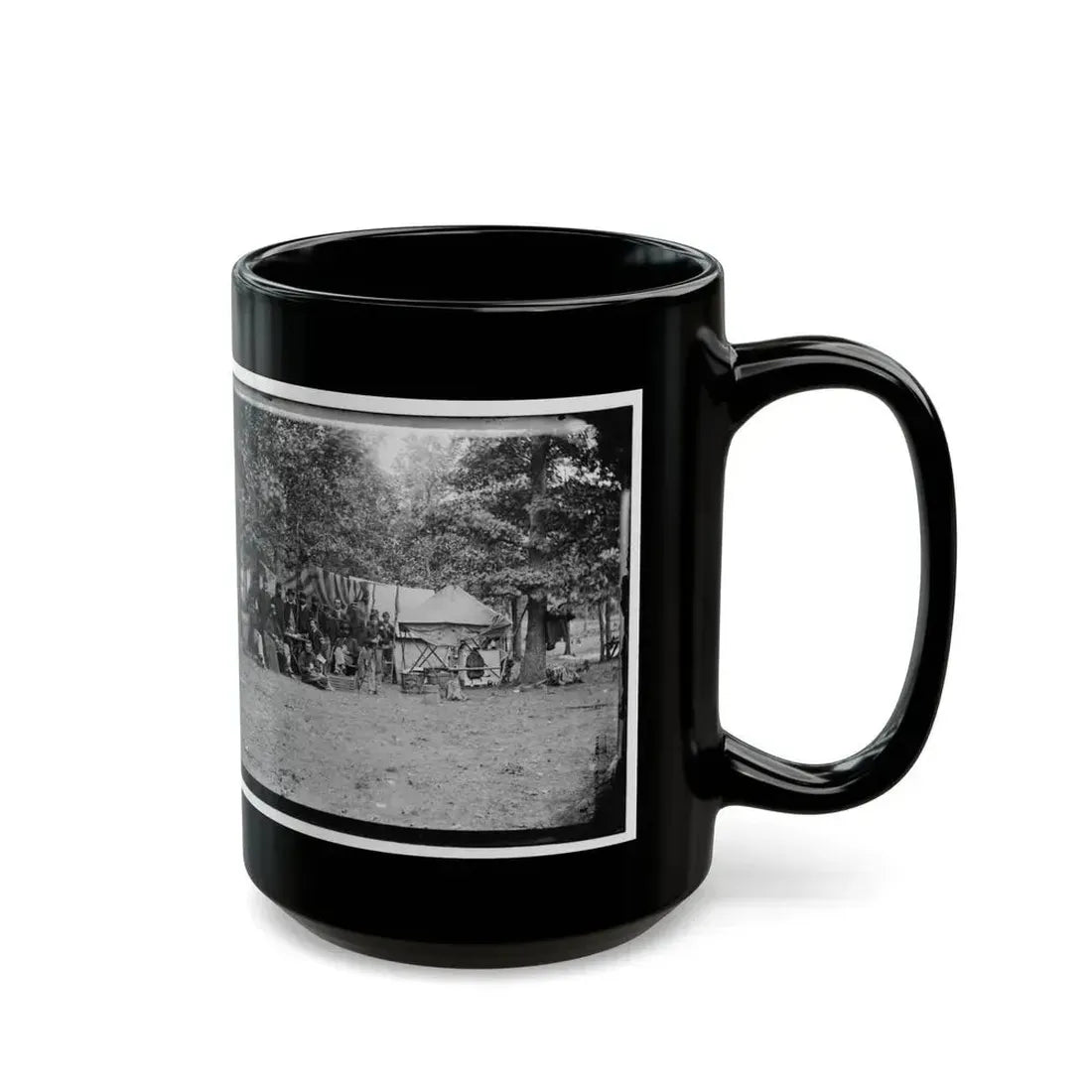 Bealeton, Virginia. Regimental Staff, 93d New York Volunteers (U.S. Civil War) Black Coffee Mug - Go Mug Yourself