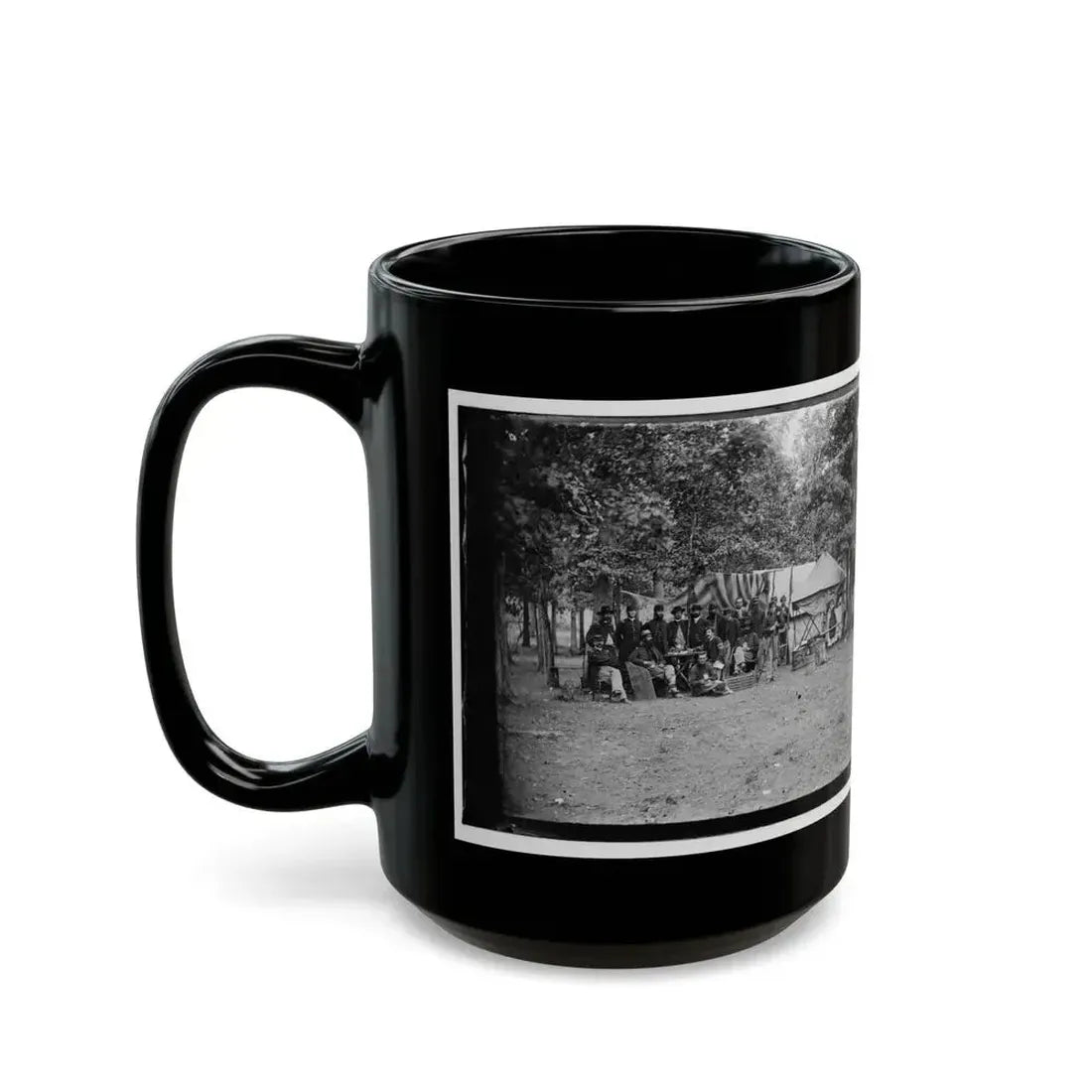 Bealeton, Virginia. Regimental Staff, 93d New York Volunteers (U.S. Civil War) Black Coffee Mug - Go Mug Yourself