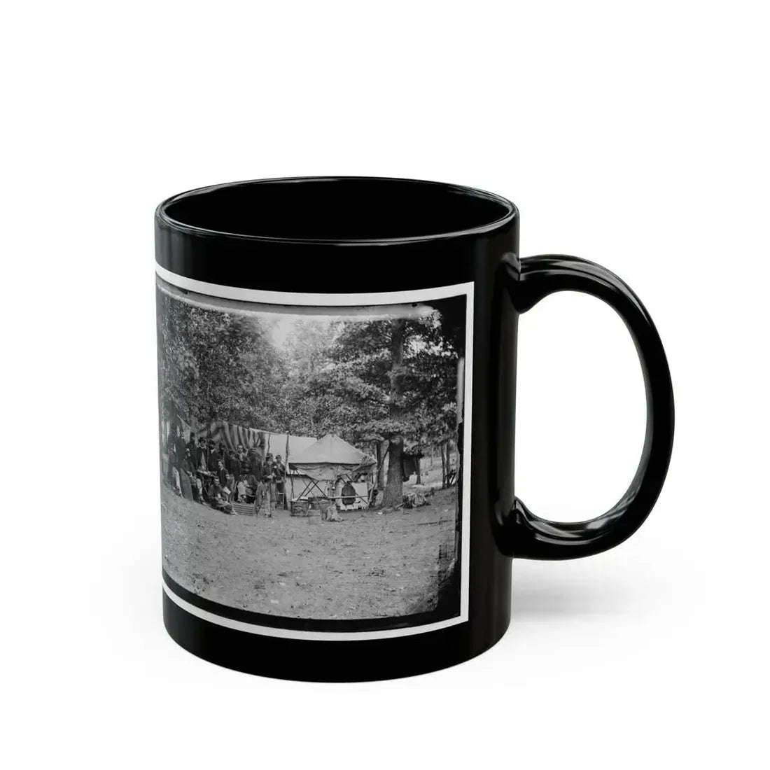 Bealeton, Virginia. Regimental Staff, 93d New York Volunteers (U.S. Civil War) Black Coffee Mug - Go Mug Yourself