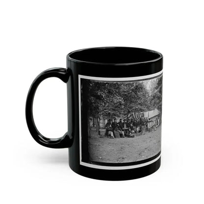 Bealeton, Virginia. Regimental Staff, 93d New York Volunteers (U.S. Civil War) Black Coffee Mug - Go Mug Yourself