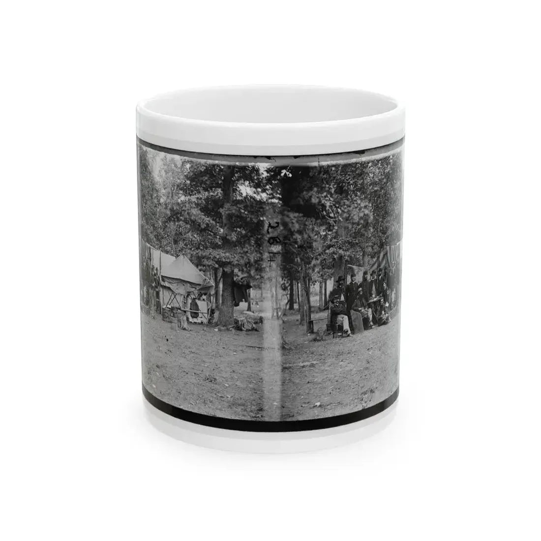 Bealeton, Virginia. Regimental Staff, 93d New York Volunteers (U.S. Civil War) White Coffee Mug 11oz - Go Mug Yourself