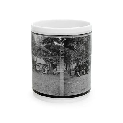 Bealeton, Virginia. Regimental Staff, 93d New York Volunteers (U.S. Civil War) White Coffee Mug 11oz - Go Mug Yourself