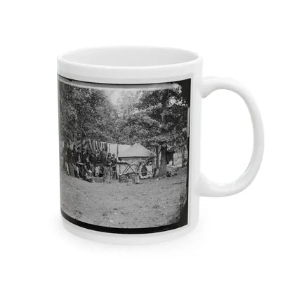 Bealeton, Virginia. Regimental Staff, 93d New York Volunteers (U.S. Civil War) White Coffee Mug - Go Mug Yourself