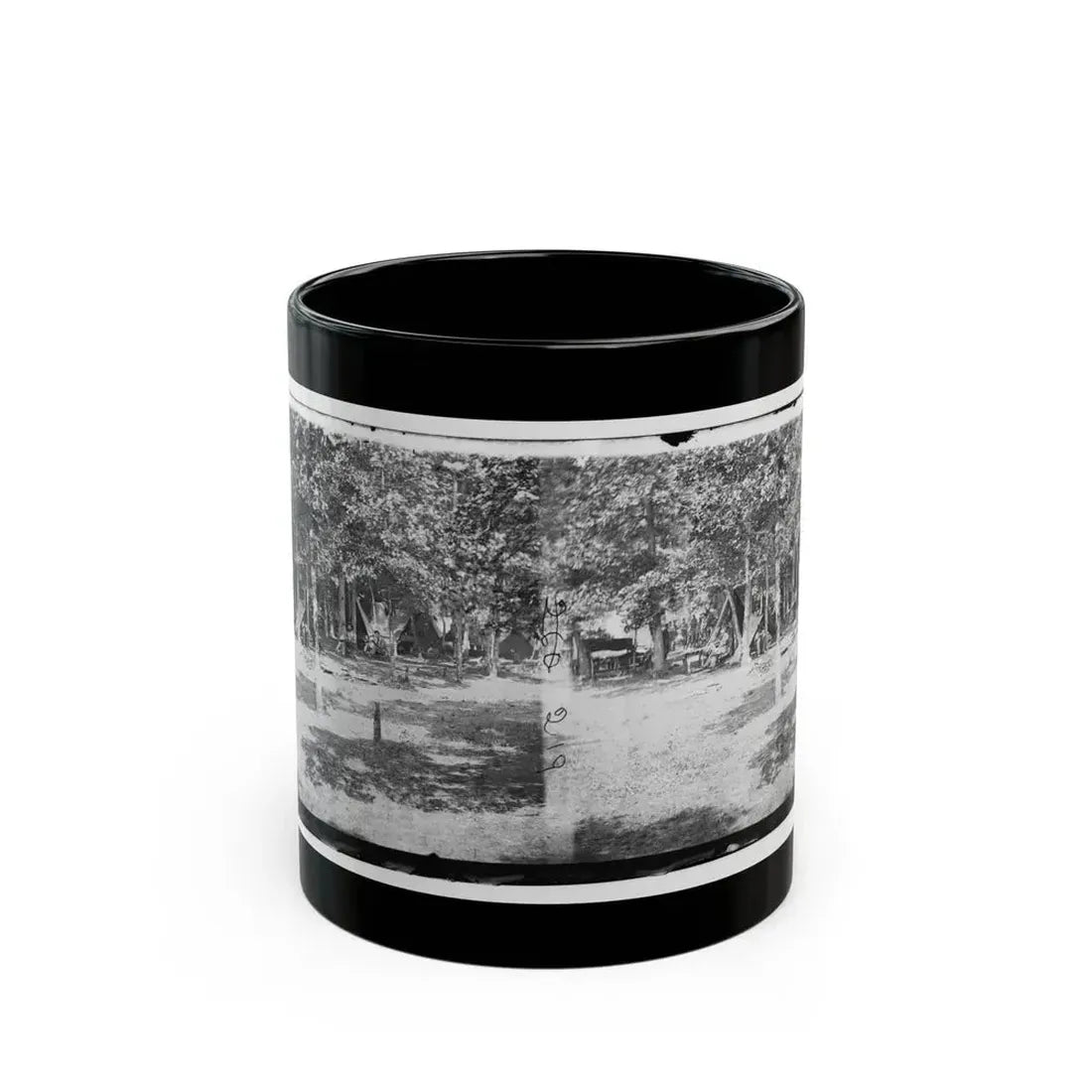 Bealeton, Virginia. View Of Camp Of 93d New York Volunteers (U.S. Civil War) Black Coffee Mug 11oz - Go Mug Yourself