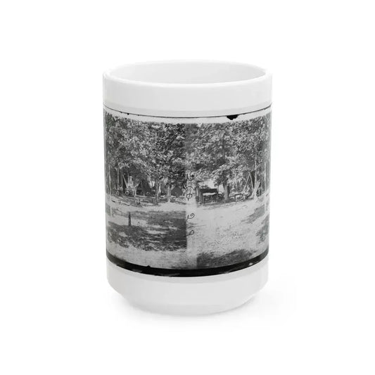 Bealeton, Virginia. View Of Camp Of 93d New York Volunteers (U.S. Civil War) White Coffee Mug 15oz - Go Mug Yourself