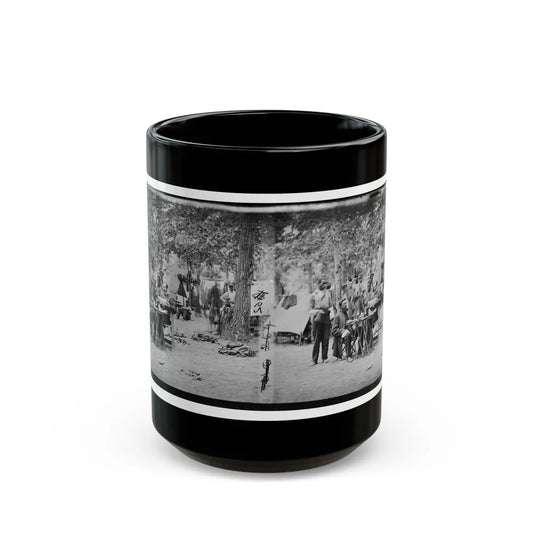 Bealeton, Virginia. Army Of The Potomac Officer's Mess Of Company D, 93d New York Infantry (U.S. Civil War) Black Coffee Mug-15oz-Go Mug Yourself