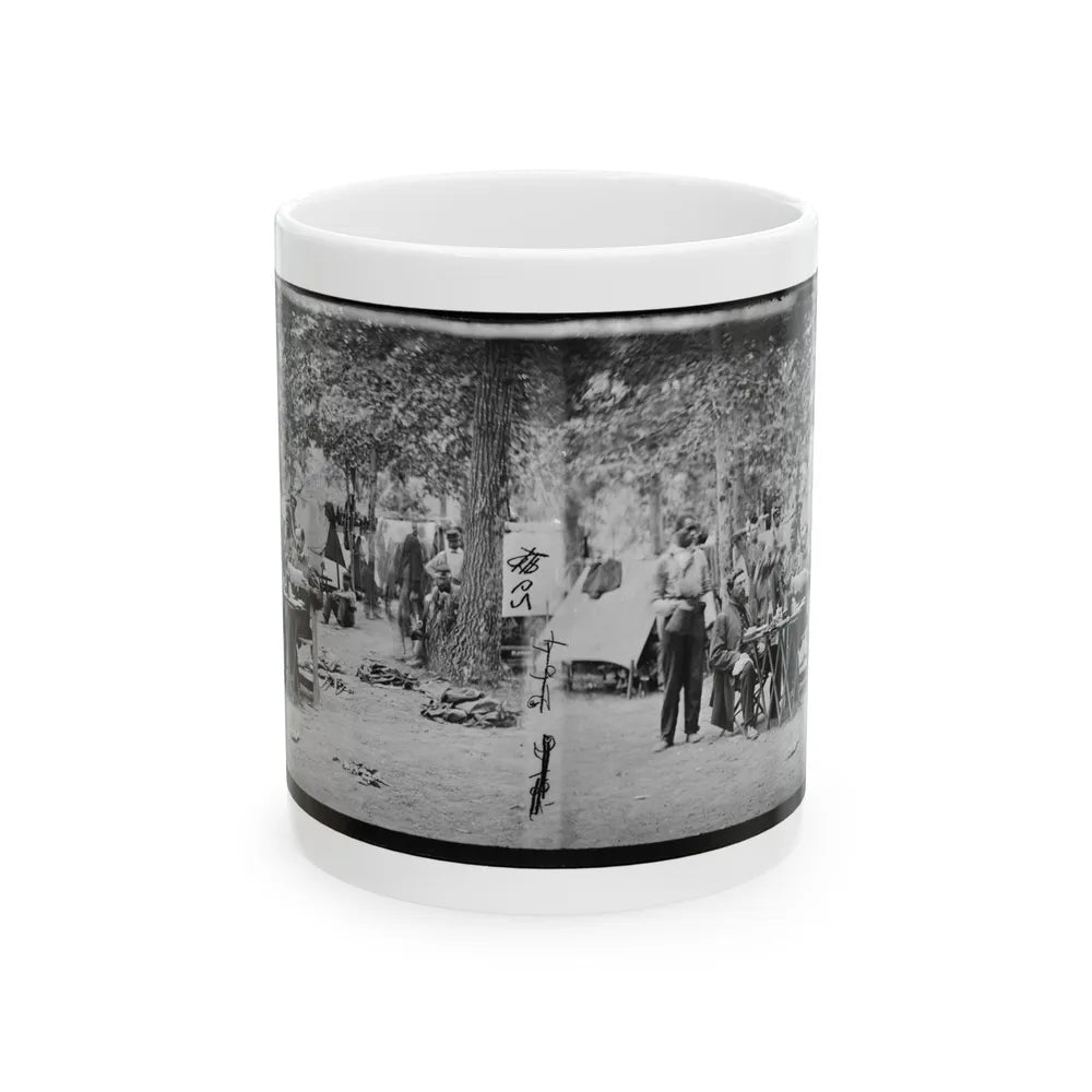 Bealeton, Virginia. Army Of The Potomac Officer's Mess Of Company D, 93d New York Infantry (U.S. Civil War) White Coffee Mug-11oz-Go Mug Yourself