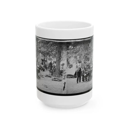 Bealeton, Virginia. Army Of The Potomac Officer's Mess Of Company D, 93d New York Infantry (U.S. Civil War) White Coffee Mug-15oz-Go Mug Yourself