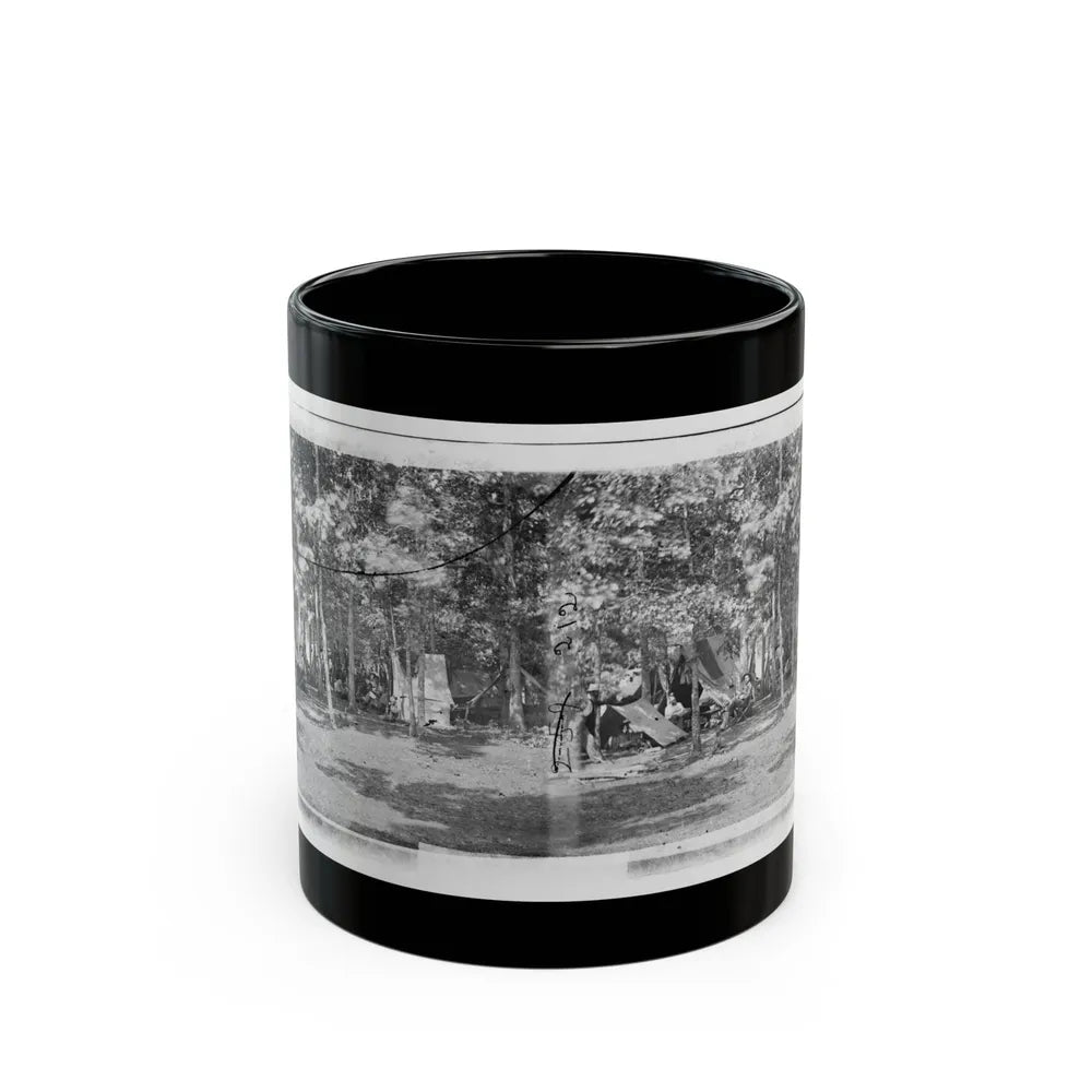 Bealeton, Virginia. Camp Of Company B, 93d New York Volunteers (U.S. Civil War) Black Coffee Mug-11oz-Go Mug Yourself