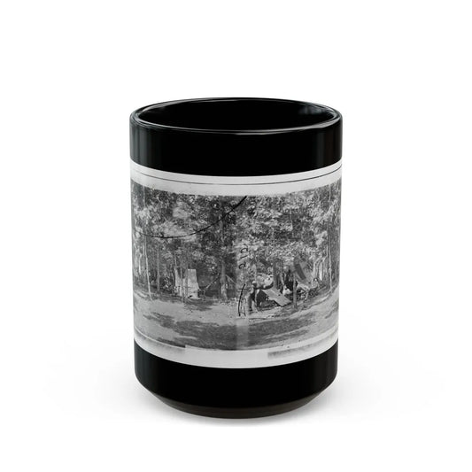 Bealeton, Virginia. Camp Of Company B, 93d New York Volunteers (U.S. Civil War) Black Coffee Mug-15oz-Go Mug Yourself