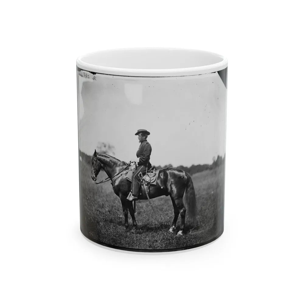 Bealeton, Virginia. Captain Henry Page, Assistant Quartermaster, At Army Of The Potomac Headquarters (U.S. Civil War) White Coffee Mug-11oz-Go Mug Yourself