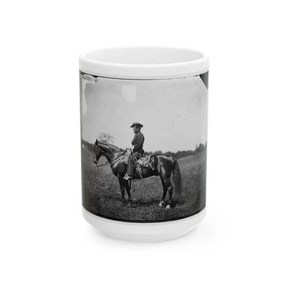 Bealeton, Virginia. Captain Henry Page, Assistant Quartermaster, At Army Of The Potomac Headquarters (U.S. Civil War) White Coffee Mug-15oz-Go Mug Yourself