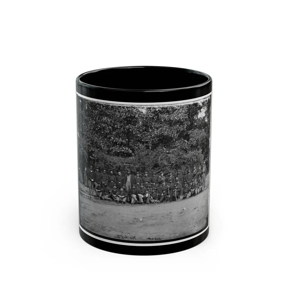 Bealeton, Virginia. Company D, 93d New York Infantry (U.S. Civil War) Black Coffee Mug-11oz-Go Mug Yourself