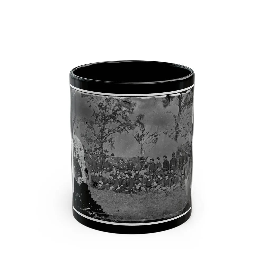 Bealeton, Virginia. Company E, 93d New York Infantry 001 (U.S. Civil War) Black Coffee Mug-11oz-Go Mug Yourself