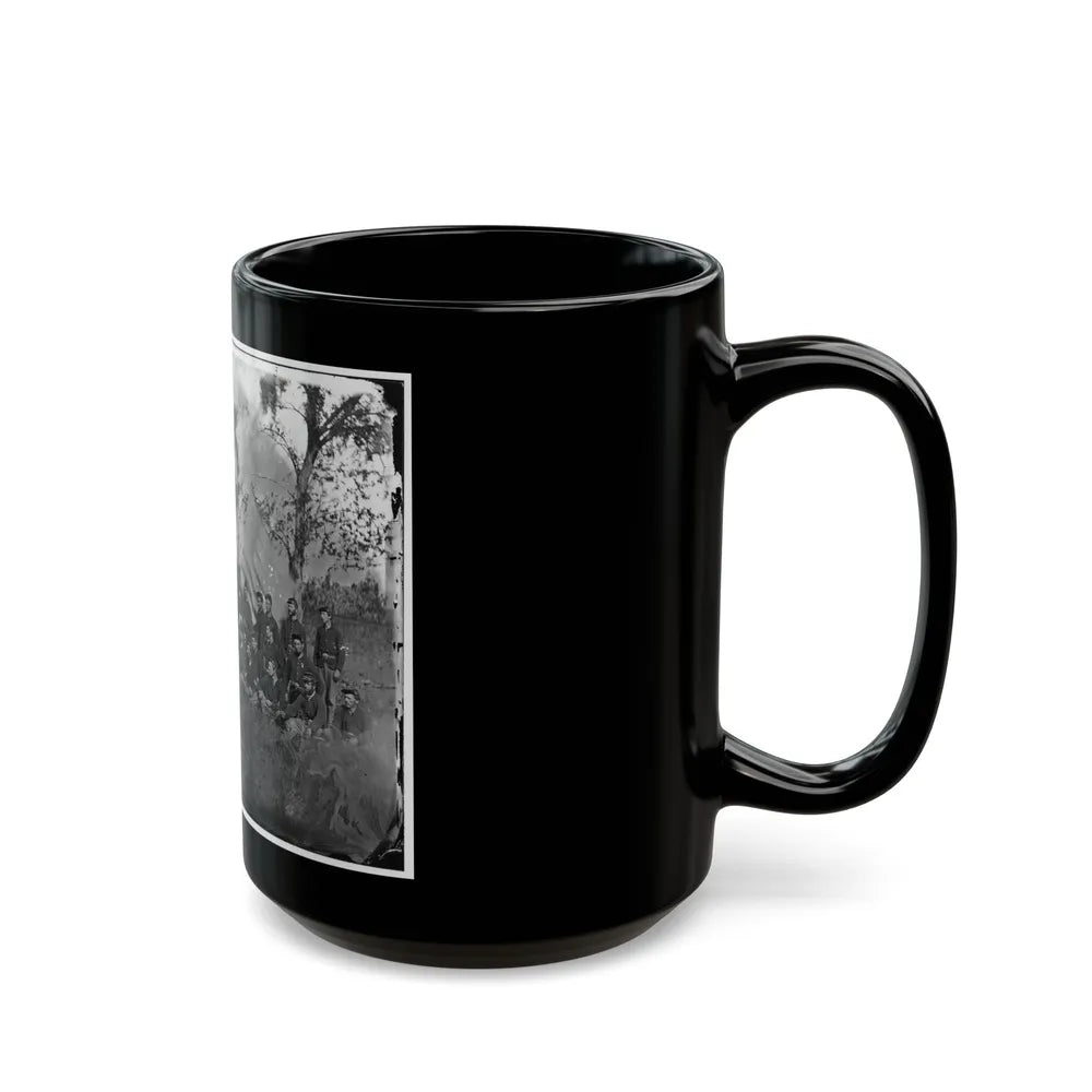 Bealeton, Virginia. Company E, 93d New York Infantry (U.S. Civil War) Black Coffee Mug-Go Mug Yourself