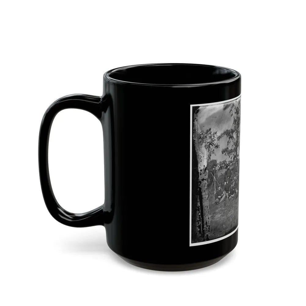 Bealeton, Virginia. Company E, 93d New York Infantry (U.S. Civil War) Black Coffee Mug-Go Mug Yourself