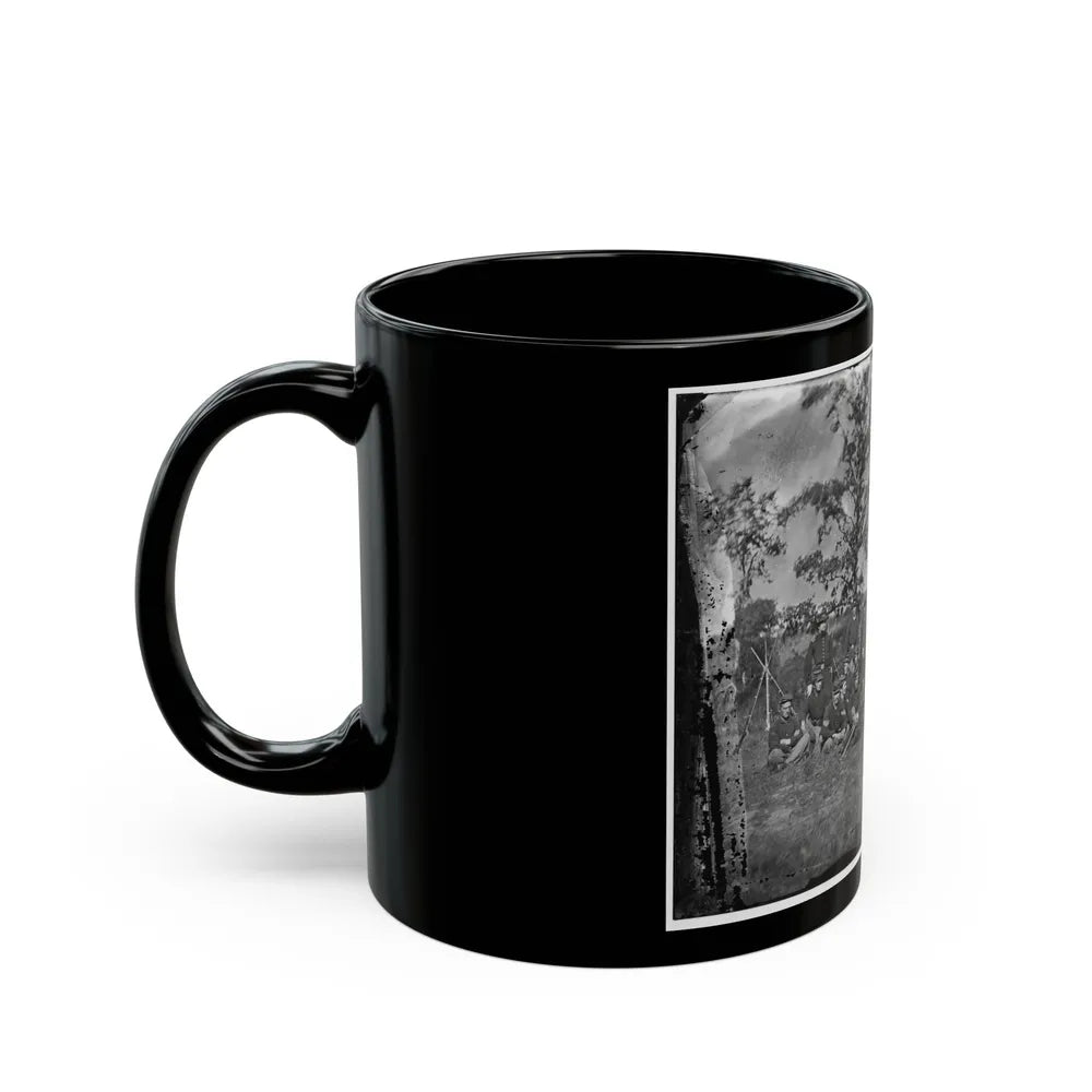 Bealeton, Virginia. Company E, 93d New York Infantry (U.S. Civil War) Black Coffee Mug-Go Mug Yourself