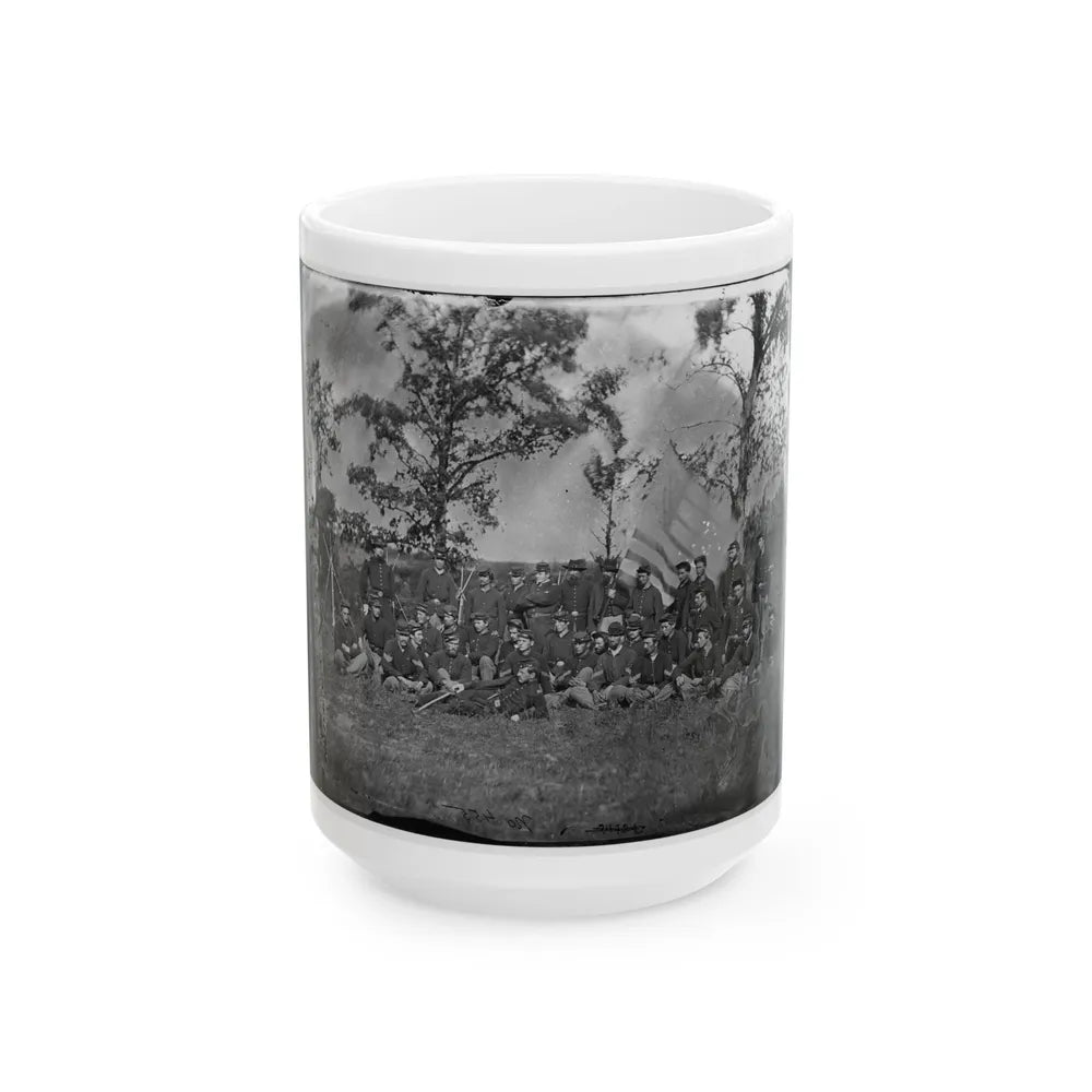 Bealeton, Virginia. Company E, 93d New York Infantry (U.S. Civil War) White Coffee Mug-15oz-Go Mug Yourself