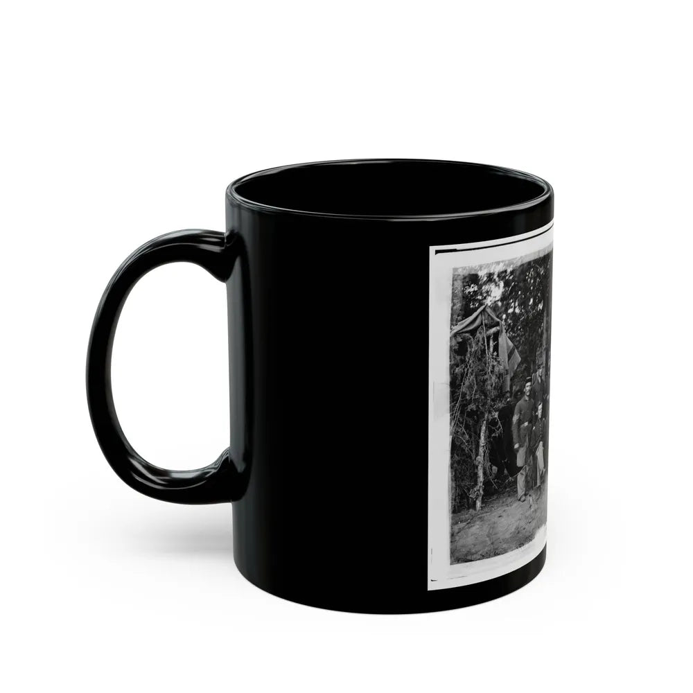 Bealeton, Virginia. Company I, 93d New York Infantry Officers And Non-Commissioned Officers (U.S. Civil War) Black Coffee Mug-Go Mug Yourself