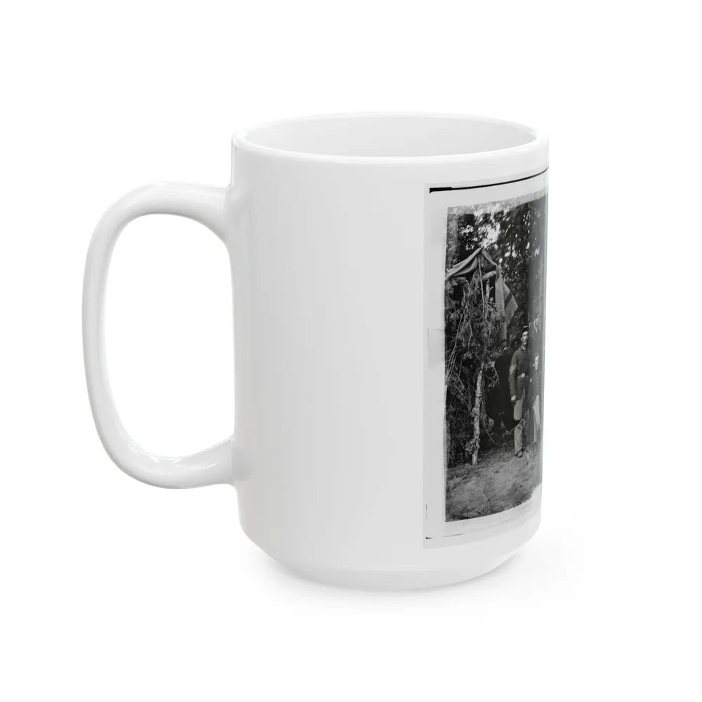 Bealeton, Virginia. Company I, 93d New York Infantry Officers And Non-Commissioned Officers (U.S. Civil War) White Coffee Mug-Go Mug Yourself