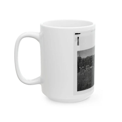 Bealeton, Virginia. Company K 93d New York Infantry Headquarters Guard. Army Of The Potomac (U.S. Civil War) White Coffee Mug-Go Mug Yourself