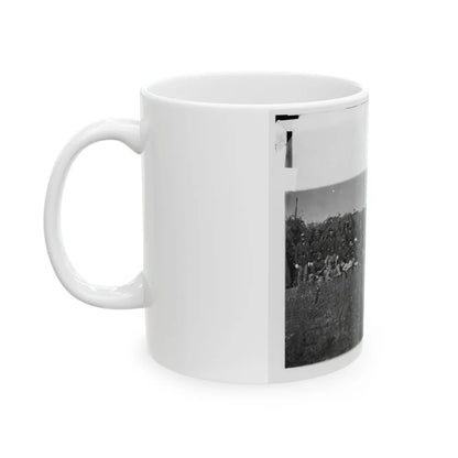 Bealeton, Virginia. Company K 93d New York Infantry Headquarters Guard. Army Of The Potomac (U.S. Civil War) White Coffee Mug-Go Mug Yourself