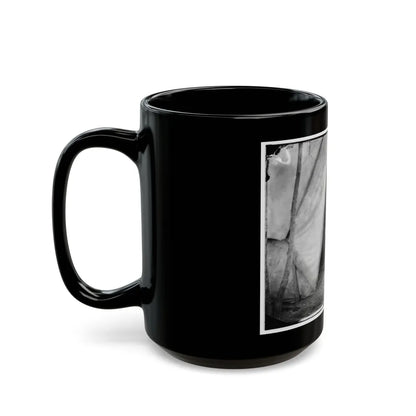 Bealeton, Virginia. Gen. William H. French Standing In Front Of Tent (U.S. Civil War) Black Coffee Mug-Go Mug Yourself