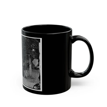 Bealeton, Virginia. Officers And Non-Commissioned Officers Of Company D, 93d New York Infantry (U.S. Civil War) Black Coffee Mug-Go Mug Yourself