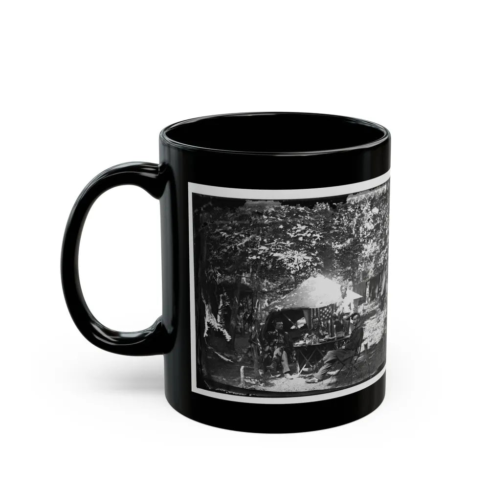 Bealeton, Virginia. Officer's Mess, Company E, 93d New York Volunteers (U.S. Civil War) Black Coffee Mug-Go Mug Yourself