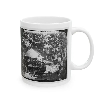 Bealeton, Virginia. Officer's Mess, Company E, 93d New York Volunteers (U.S. Civil War) White Coffee Mug-Go Mug Yourself