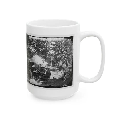 Bealeton, Virginia. Officer's Mess, Company E, 93d New York Volunteers (U.S. Civil War) White Coffee Mug-Go Mug Yourself