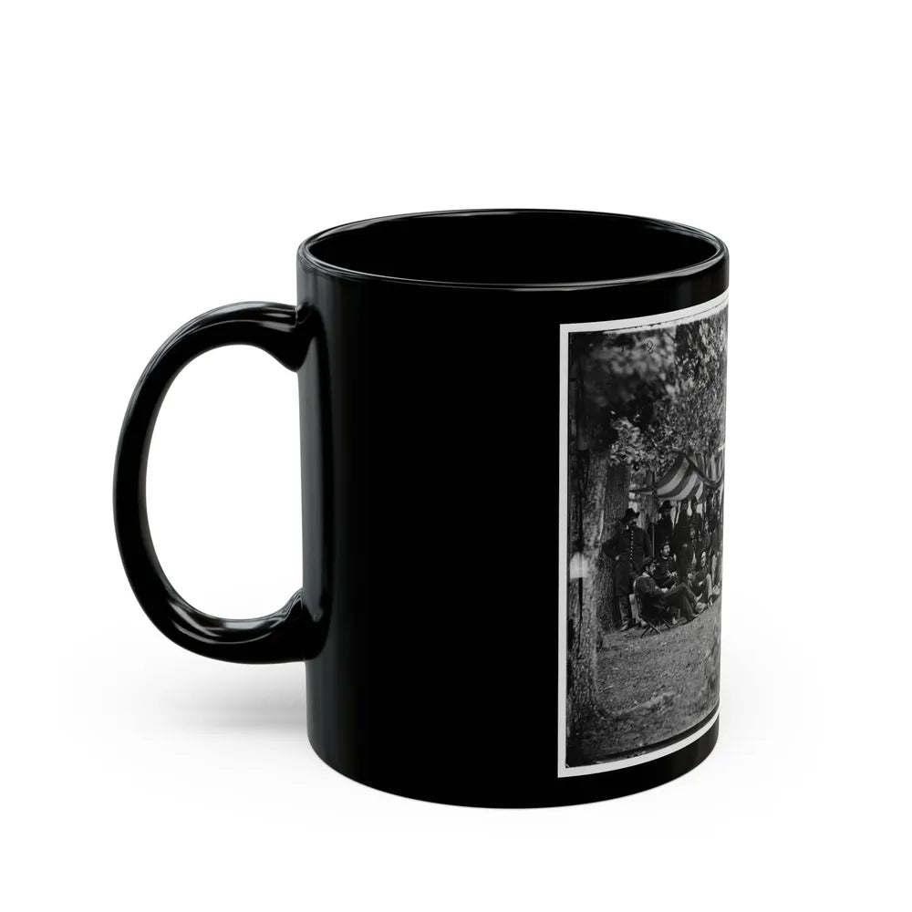 Bealeton, Virginia. Officers Of 93d New York Infantry (U.S. Civil War) Black Coffee Mug-Go Mug Yourself