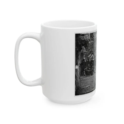 Bealeton, Virginia. Officers Of 93d New York Infantry (U.S. Civil War) White Coffee Mug-Go Mug Yourself