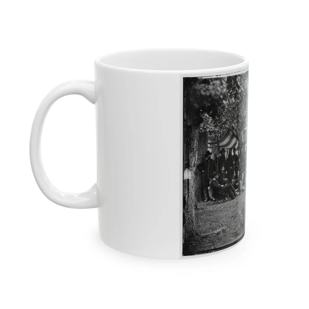 Bealeton, Virginia. Officers Of 93d New York Infantry (U.S. Civil War) White Coffee Mug-Go Mug Yourself