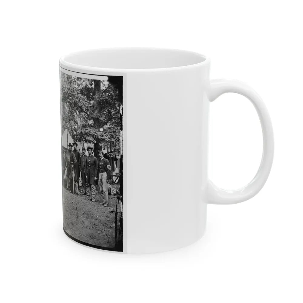 Bealeton, Virginia. Officers Of 93d New York Infantry (U.S. Civil War) White Coffee Mug-Go Mug Yourself