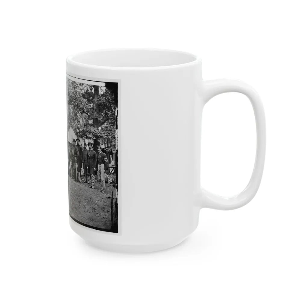 Bealeton, Virginia. Officers Of 93d New York Infantry (U.S. Civil War) White Coffee Mug-Go Mug Yourself