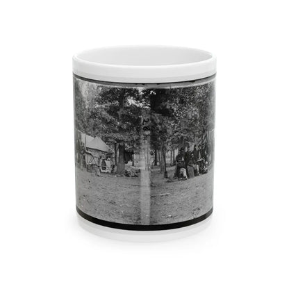 Bealeton, Virginia. Regimental Staff, 93d New York Volunteers (U.S. Civil War) White Coffee Mug-11oz-Go Mug Yourself