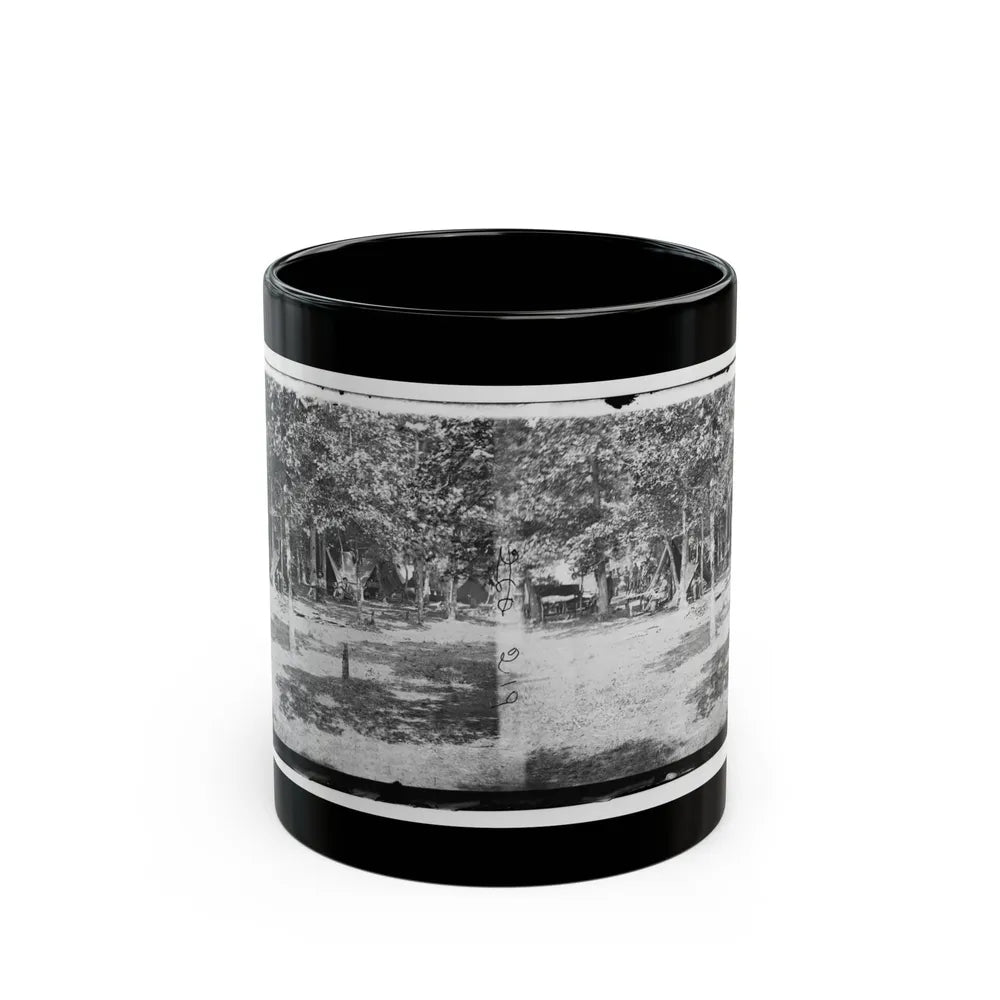 Bealeton, Virginia. View Of Camp Of 93d New York Volunteers (U.S. Civil War) Black Coffee Mug-11oz-Go Mug Yourself