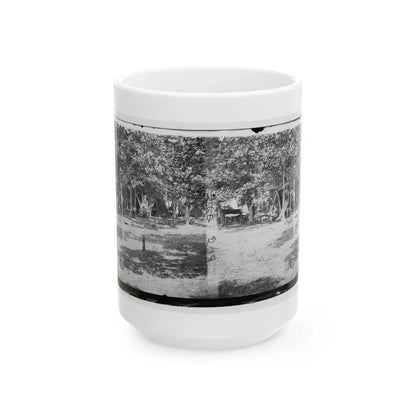 Bealeton, Virginia. View Of Camp Of 93d New York Volunteers (U.S. Civil War) White Coffee Mug-15oz-Go Mug Yourself