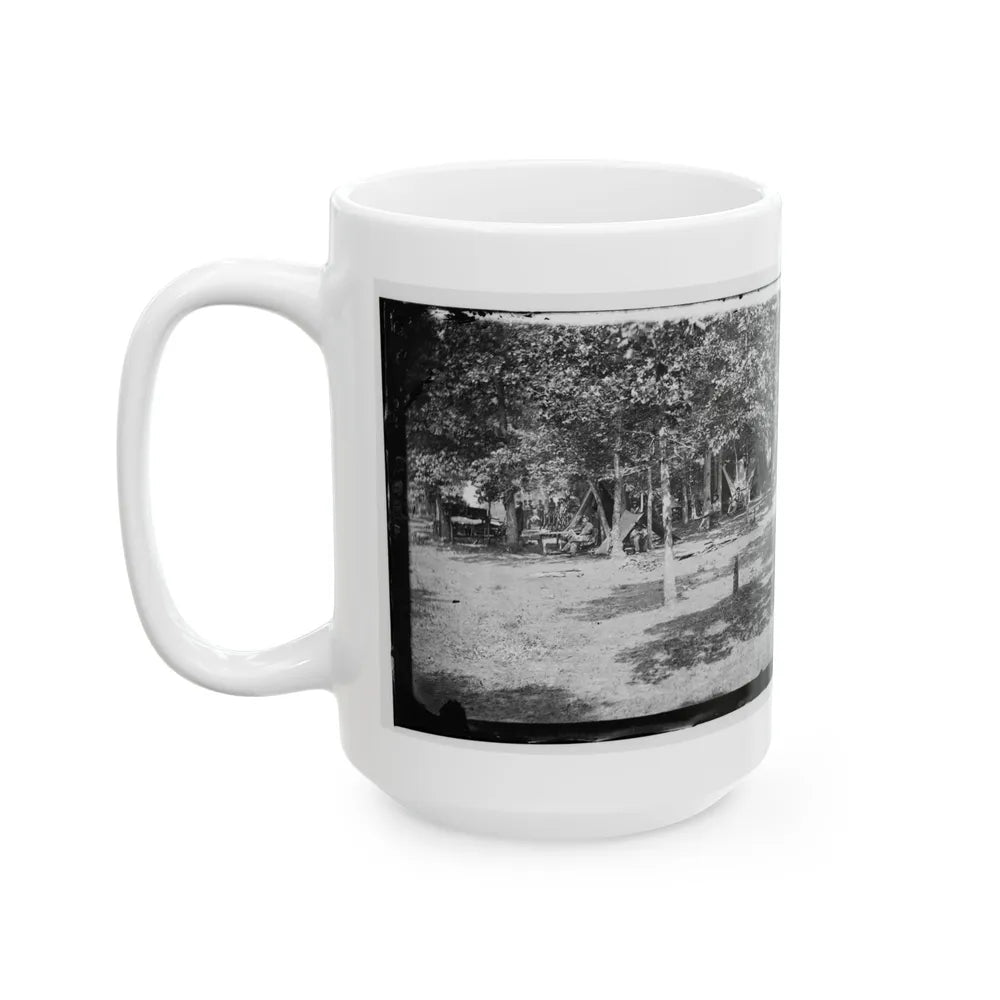 Bealeton, Virginia. View Of Camp Of 93d New York Volunteers (U.S. Civil War) White Coffee Mug-Go Mug Yourself