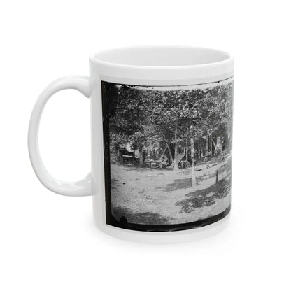 Bealeton, Virginia. View Of Camp Of 93d New York Volunteers (U.S. Civil War) White Coffee Mug-Go Mug Yourself